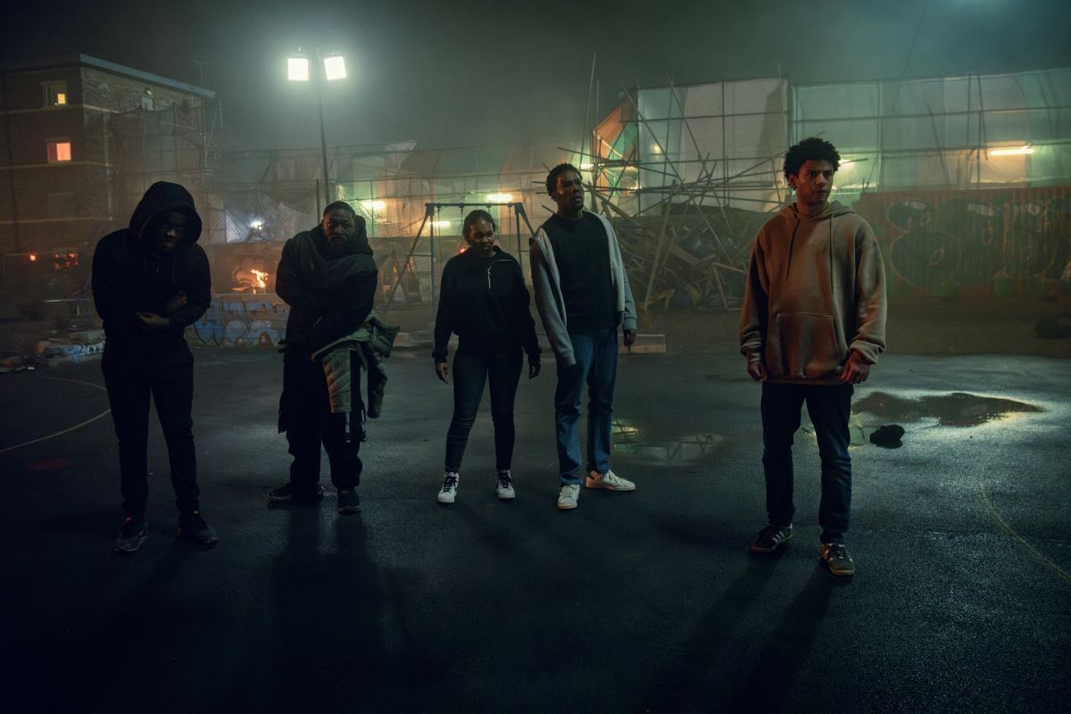 A still photo from ‘Supacell’ showing the five protagonists.