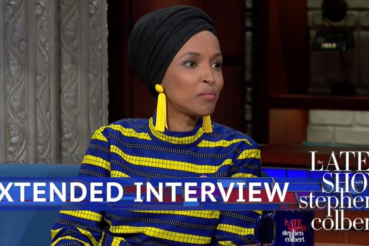 Watch Ilhan Omar on Stephen Colbert: 'I'm as American as Everyone Else Is'