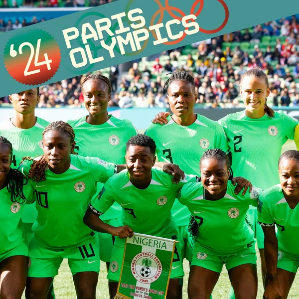 Nigerian Women’s soccer team lineup.